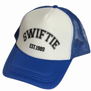 SWIFTIE Est. 1989 Trucker Hat Blue & White Mesh Snapback One Size Unbranded